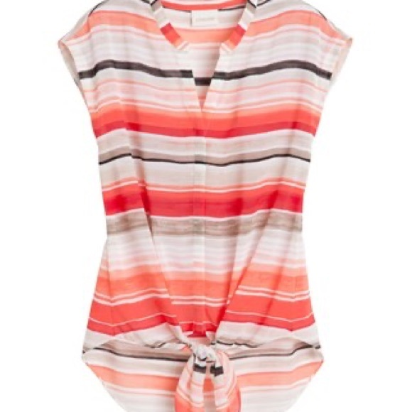 Chico’s Cassandra Red stripe top - Picture 8 of 10